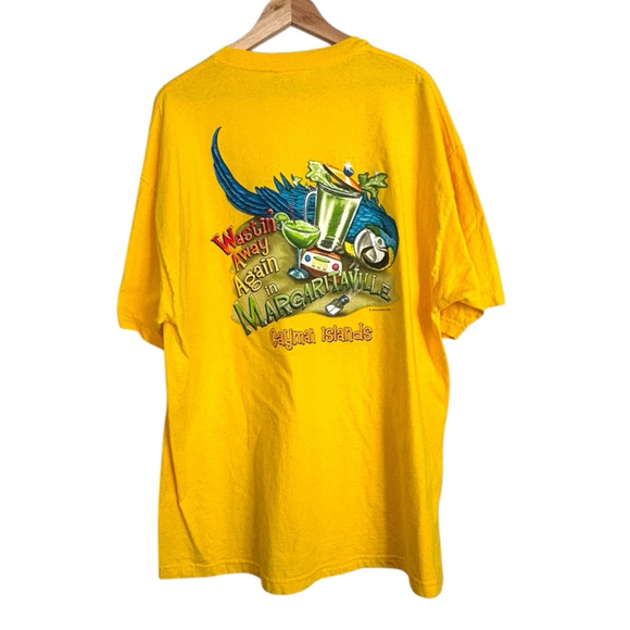 Jimmy Buffett Margaritaville Cayman Island Yellow T-Shirt 2XL - Picture 3 of 10